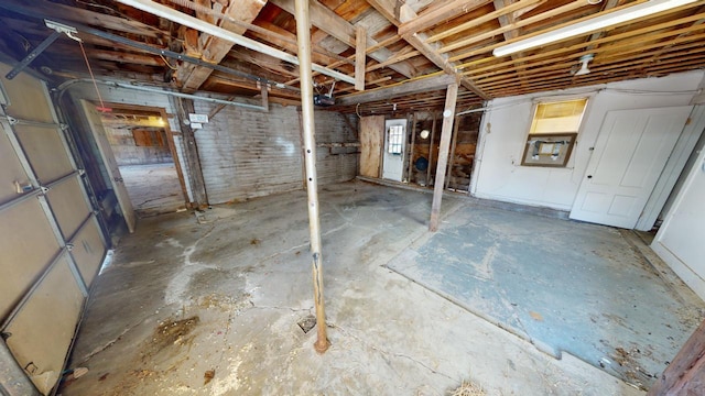 view of basement