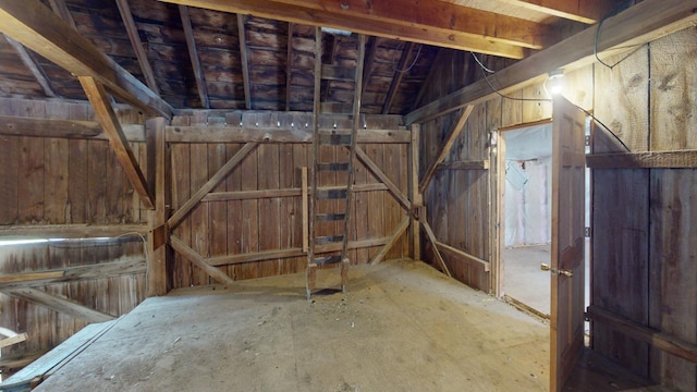 view of horse barn