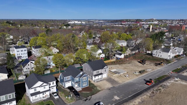 drone / aerial view featuring a residential view
