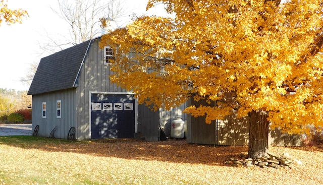 view of home's exterior featuring a garage