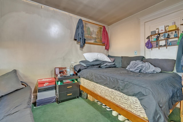 bedroom featuring carpet floors