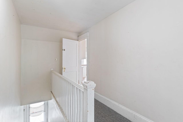 19 Harding St, Biddeford, ME 04005 - hall featuring an upstairs landing and baseboards