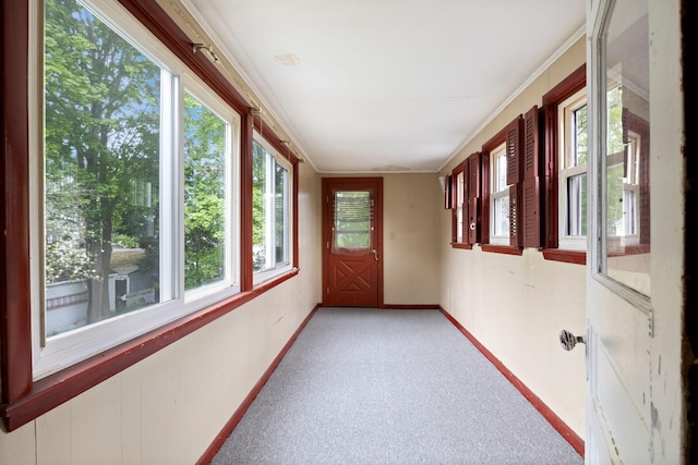 19 Harding St, Biddeford, ME 04005 - unfurnished sunroom with carpet and baseboards