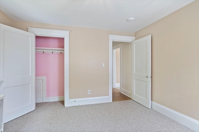 19 Harding St, Biddeford, ME 04005 - unfurnished bedroom with carpet, baseboards, and a closet