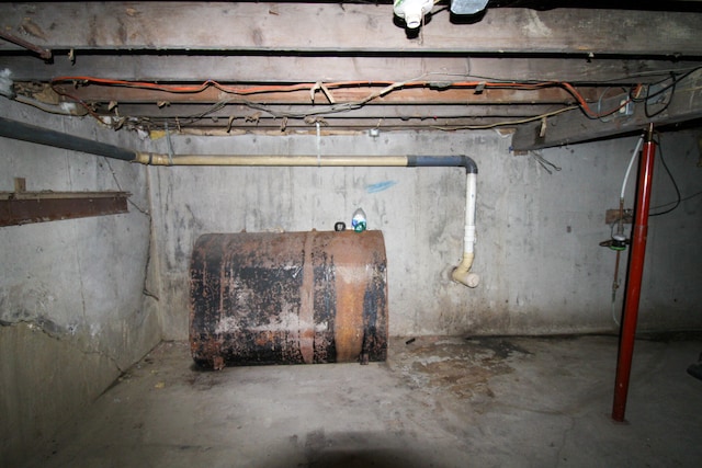 view of basement