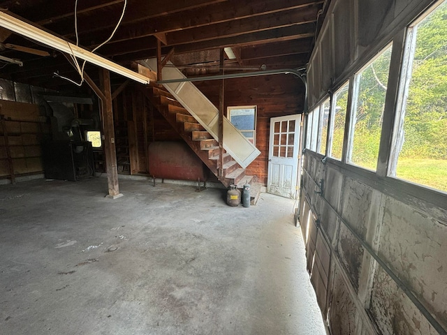 view of basement