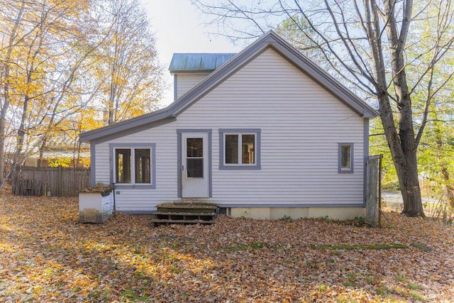 view of back of property