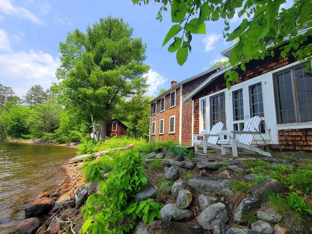 108 E Brook Ln Unit 17, Weld, ME 04285 - view of yard featuring a water view