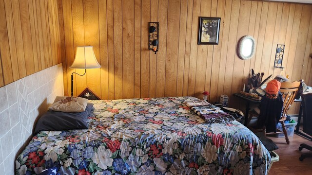 185 Knox St, Millinocket, ME 04462 - bedroom with wood walls