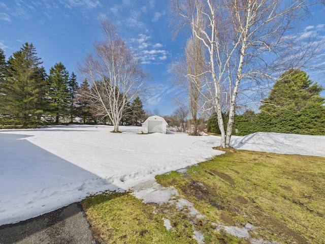 1388 Van Buren Rd, Connor Twp, ME 04736 - view of yard with a storage unit and an outbuilding