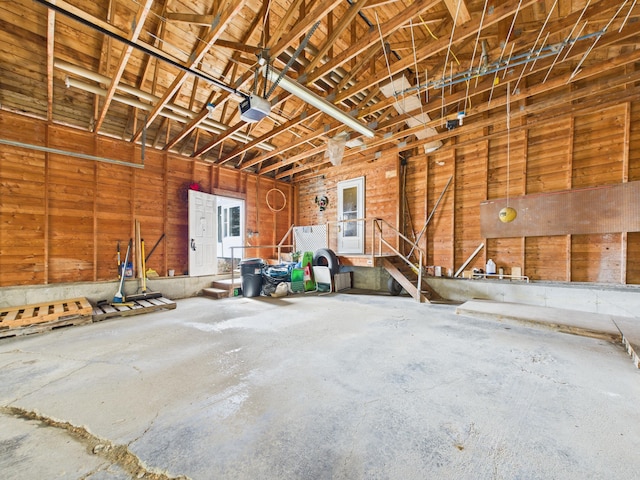 1388 Van Buren Rd, Connor Twp, ME 04736 - garage featuring a garage door opener