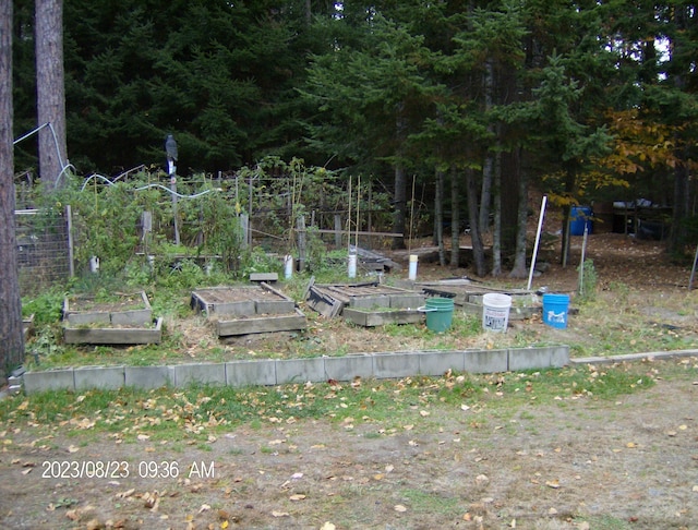 162 Hill Rd Unit T1 R9, Wels, ME 04462 - view of yard featuring a vegetable garden