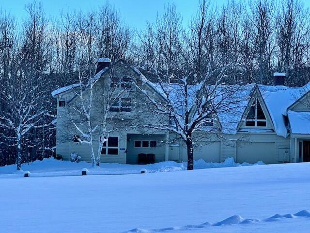 view of snowy exterior