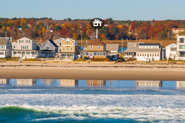 229 Atlantic Ave, Wells, ME 04090 - water view featuring nearby beach and nearby suburban area