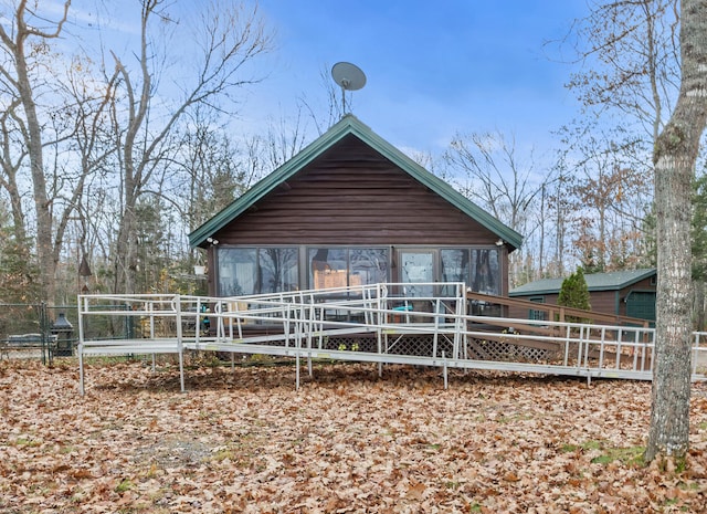 view of back of property