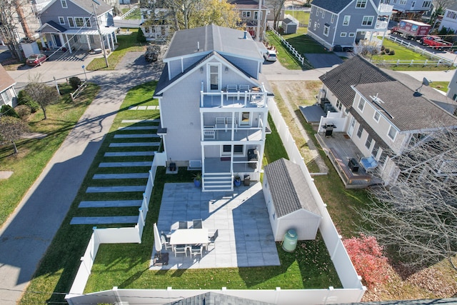 birds eye view of property