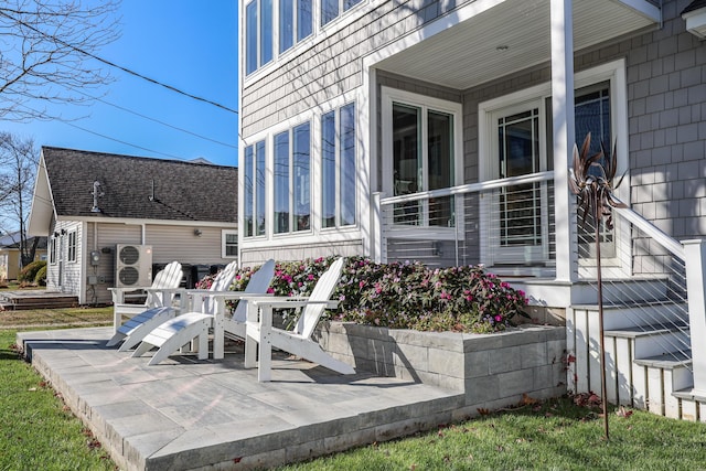 167 S Tibbetts Ave, Wells, ME 04090 - view of patio featuring a cooling unit