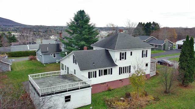17 York St, Mars Hill, ME 04758 - aerial perspective of suburban area