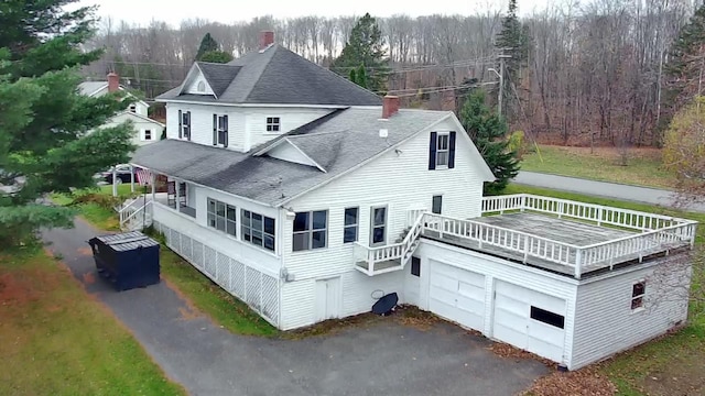 17 York St, Mars Hill, ME 04758 - aerial view of property and surrounding area