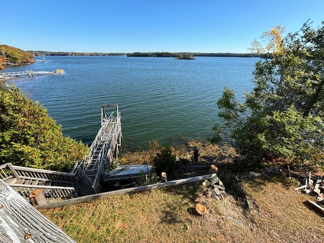 view of water feature