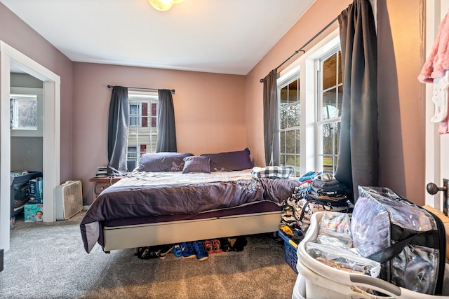 bedroom with carpet floors