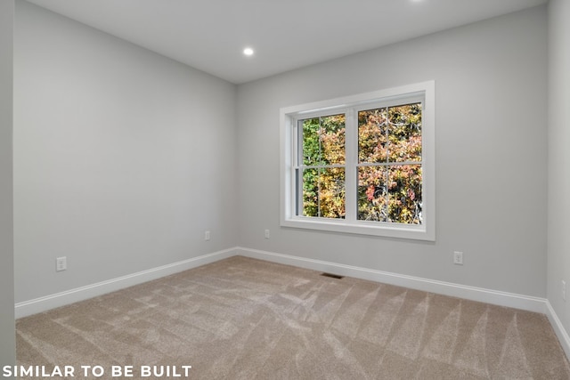 empty room with light carpet