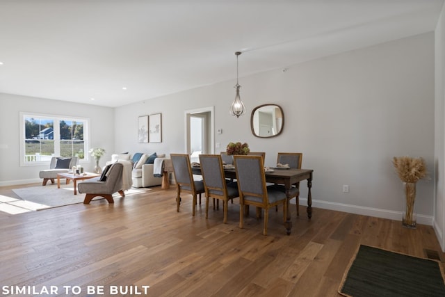 dining room featuring hardwood / wood-style floors