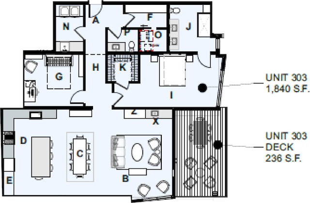 246 Eastern Promenade Promenade Unit 303, Portland, ME 04101 - home floor plan