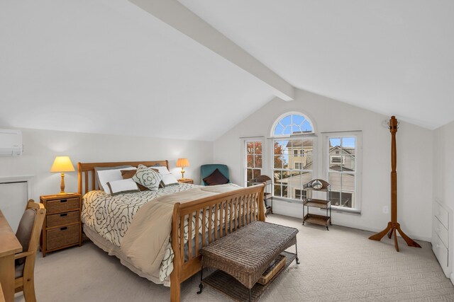 9 Robert Ln, Wells, ME 04090 - bedroom with light colored carpet and a wall unit AC