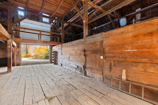 view of horse barn