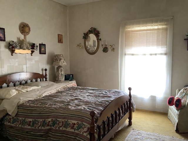 bedroom featuring carpet floors