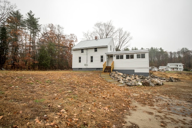 view of rear view of property