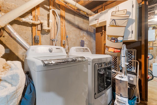 laundry area featuring separate washer and dryer