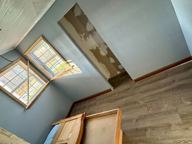 interior details featuring hardwood / wood-style floors