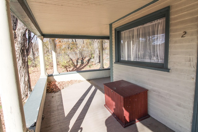 view of patio / terrace featuring covered porch