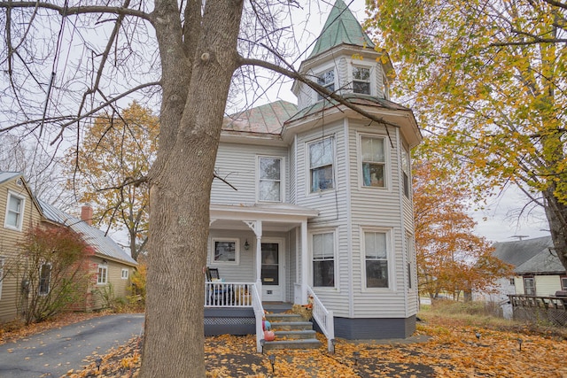 victorian house with covered porch