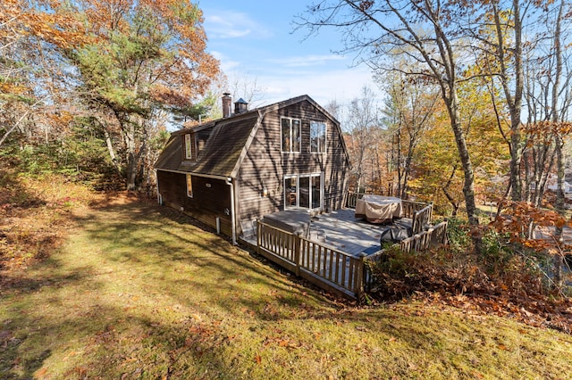 exterior space with a wooden deck