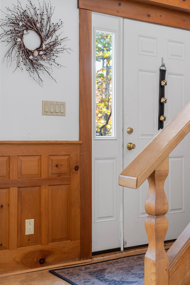 view of entrance foyer