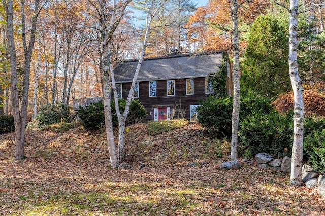 view of colonial home