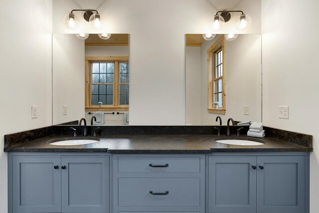 100 Morganite Way, Newry, ME 04261 - full bath featuring double vanity and healthy amount of natural light
