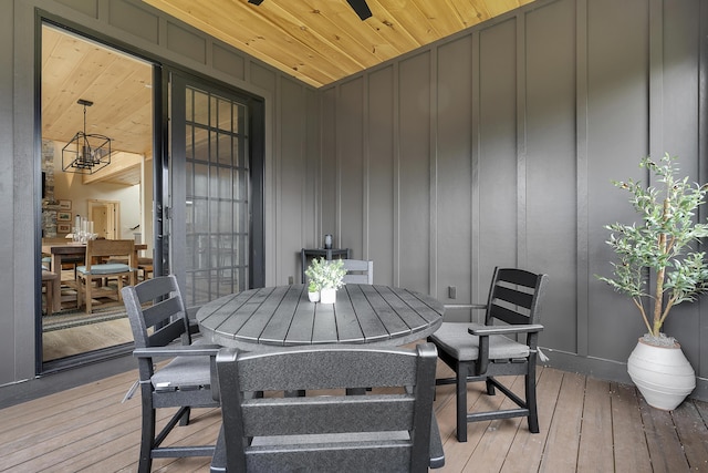 100 Morganite Way, Newry, ME 04261 - wooden deck with outdoor dining area