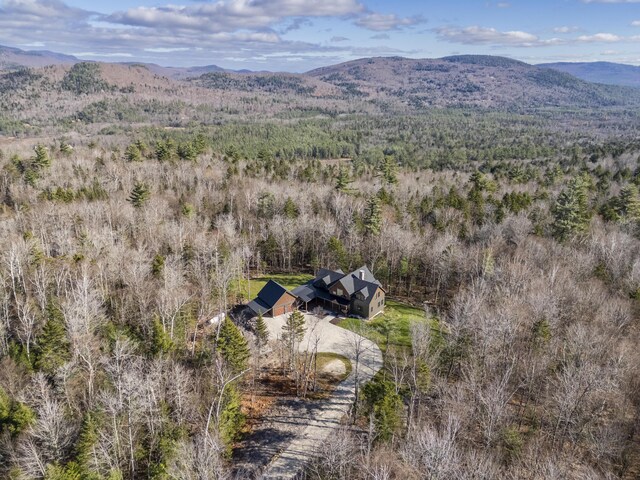 100 Morganite Way, Newry, ME 04261 - view of subject property with a heavily wooded area and a mountainous background