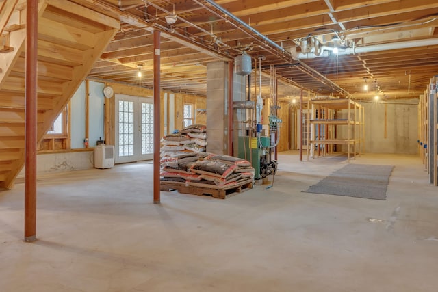 view of basement