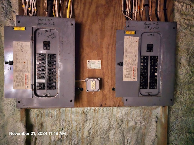 utility room with electric panel