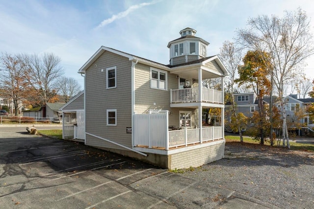 exterior space with a balcony