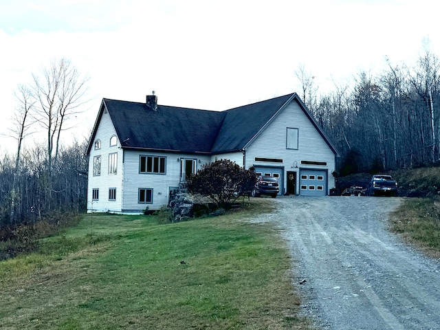 exterior space with a front lawn