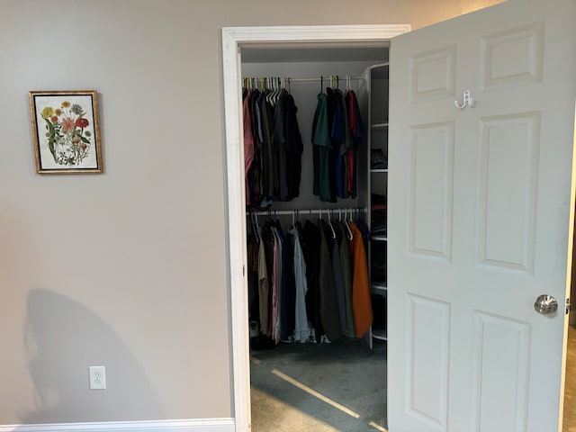 view of closet