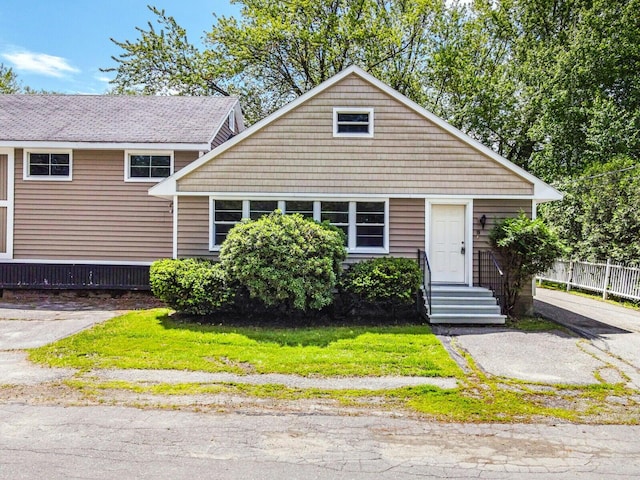 view of bungalow