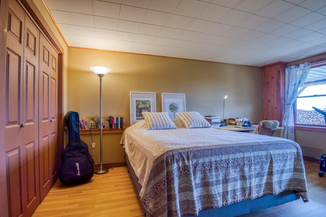 58 Wheeler Hill Rd, Phillips, ME 04966 - bedroom featuring light wood-style floors