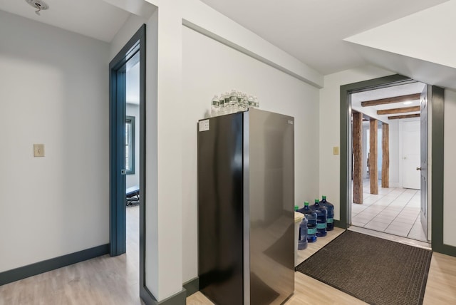 interior space with light wood-style floors
